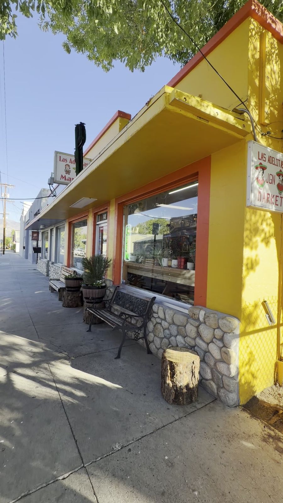 The yellow storefront on Willow Street